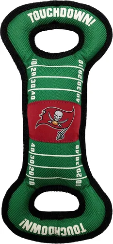 Vista 13 de Juguete para perros de campo de fútbol americano de la NFL con chirriador. - CARDENALES DE ARIZONA - Para tirar, lanzar y buscar. - Juguete