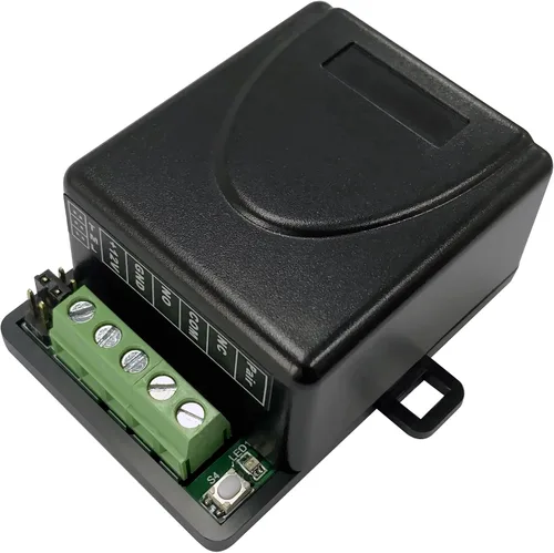 Vista 4 de UHPPOTE 433.92MHz 1 canal RF inalámbrico control remoto interruptor Fob 12VDC Transmisor de 2 botones para control de acceso, abridor de puerta