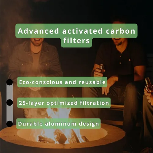 Vista 5 de Filtros de carbón activado en forma de cono de 25 unidades, con revestimiento de aluminio