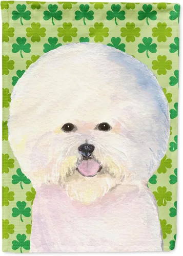 Vista 265 de Caroline's Treasures SS4442GF Affenpinscher Bandera de jardín con retrato de trébol del día de San Patricio para buzón, bandera decorativa