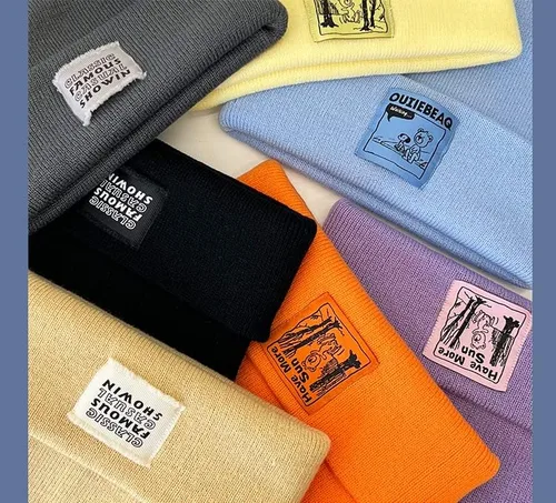 Vista 5 de Bonitos gorros para mujer, gorros para mujer, accesorios Y2K, gorros kawaii de ganchillo para mujer