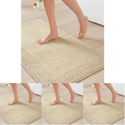 Vista 40 de Madison Park Splendor - Alfombra de baño reversible 100% algodón con mechones - 3000 GSM calidad hotelera lujosa felpa de pelo medio alfombrilla