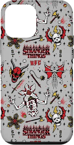 Vista 16 de Stranger Things Demogorgon Hellfire Club - Funda con patrón para iPhone 17