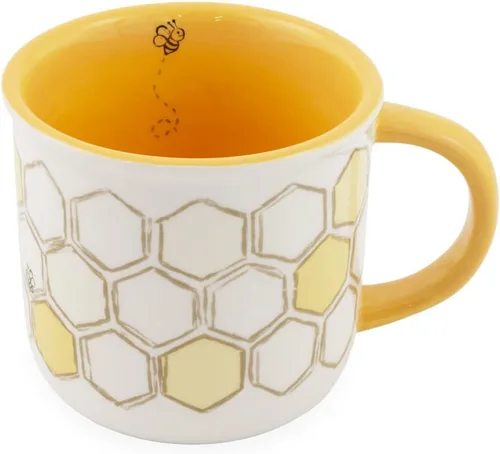Vista 19 de Boston International Taza de cerámica para café/té, 12 onzas, Bee Haven