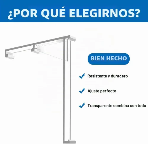 Vista 4 de Clips de cenefa de 3.5 pulgadas, soporte de retención de cenefa vertical oculta transparente, pieza de repuesto de persianas verticales (4 unidades)
