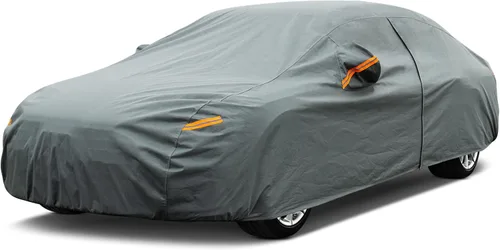 Vista 140 de Kayme Funda de Coche de Servicio Pesado Impermeable para Todo Tipo de Clima, Ajuste Personalizado para Tesla Model S, Cubierta Exterior Completa
