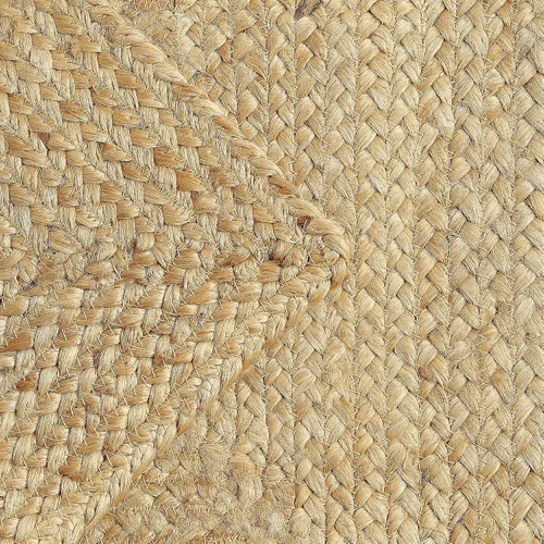 Vista 5 de RedEarth · Alfombra rectangular - 2'x3' de yute natural trenzada con respaldo antideslizante - Alfombra boho tejida a mano para dormitorio, cocina
