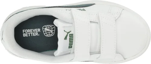 Vista 5 de PUMA Tenis unisex Smash 3.0 de cuero con velcro para niños