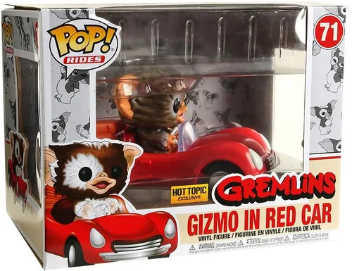 Vista 4 de Funko POP! Rides: Gremlins - Gizmo en Red Car #71 Exclusivo