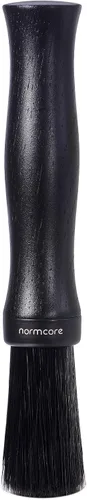 Vista 4 de Normcore Barista Brush - Cepillo de Limpieza de Posos de Café - Cepillo de Café con Mango de Madera de Roble Teñido Negro Natural - Cepillo