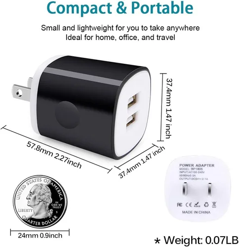 Vista 6 de Cubo de carga con cable micro USB, cable de carga rápida compatible con Samsung Galaxy S7/S6/Edge/Active S5 S4 Note 5/4, J7 J3 J2 A7 A10S A10 A6