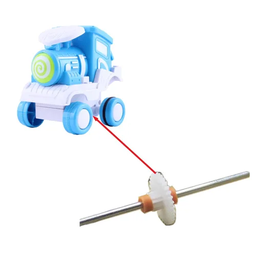 Vista 5 de Othmro 50pcs Engranajes de plástico 26 dientes Modelo 262A engranaje de reducción engranajes de gusano de plástico para RC coche robot motor