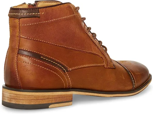 Vista 12 de Steve Madden Jefries - Botines para hombre Botas casuales Marrón (Dark Tan)
