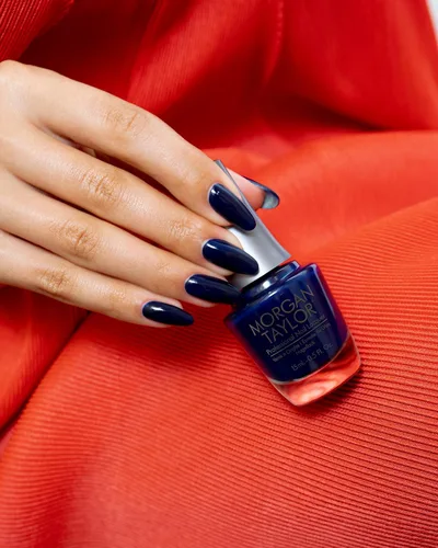 Vista 7 de Morgan Taylor Esmalte de uñas profesional azul, esmalte de uñas azul, laca de uñas de larga duración, 0.5 onzas