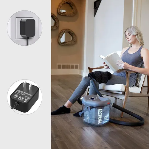 Vista 4 de Ossur Cold Rush - Cable de alimentación de repuesto para terapia de frío circulante, compatible con máquinas LEONNS y Vive Machines, cable