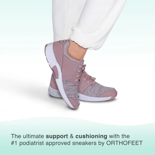 Vista 2 de Orthofeet Zapatillas ortopédicas de punto Francis sin ataduras para mujer