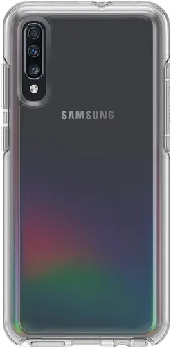 Vista 2 de OtterBox Symmetry Clear Series - Funda para Samsung Galaxy A70, embalaje al por menor, transparente