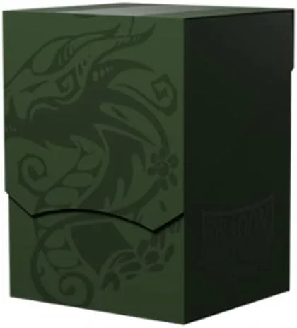 Vista 3 de Caja de cartas Dragon Shield, cubierta de cubierta, blanco ceniza/negro, duradera y resistente, almacenamiento de tarjetas OCG, compatible