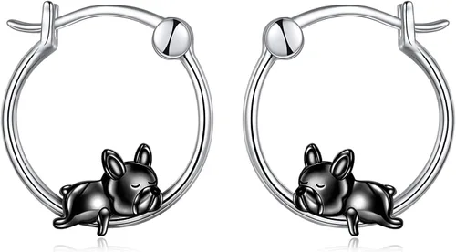 Vista 63 de VONALA Bonitos aretes de aro de plata de ley 925, regalos de cumpleaños para mujer
