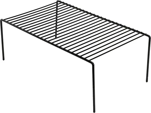 Vista 7 de iPEGTOP Juego de 2 organizadores de estantes de gabinete de cocina, grandes (15.7 x 9.4 pulgadas), estantes de almacenamiento de despensa de alambre
