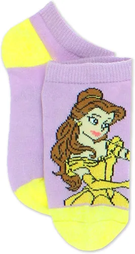 Vista 3 de Disney Princess Girls 6 pack Socks Set