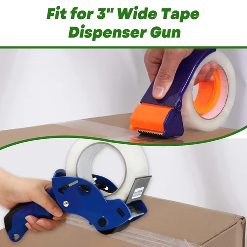 Vista 4 de Clear Packing Tape, Heavy‑Duty 2.4 Mil Shipping Tape Rolls, 2 Inch Wide High Adhesive Box Sealing Tape for Shipping, Moving, Storage & Bulk Business