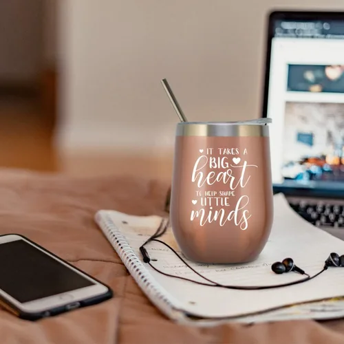 Vista 2 de ELEGANTPARK Regalos para profesoras para mujeres, taza de profesora de parte de estudiantes y profesores, regalos de agradecimiento para graduación
