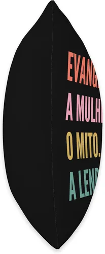 Vista 2 de Funny Portuguese First Name Design - Evangelina Throw Pillow