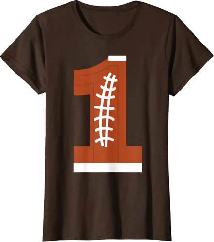 Vista 16 de 1st Birthday Football Ball Boys Camiseta de regalo de 1 año Negro