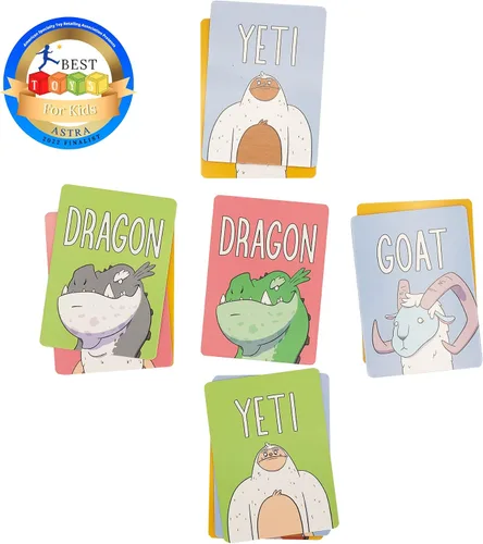 Vista 2 de Yeti Slap - Juego de cartas divertido y competitivo con Yetis, los mejores juegos de cartas para familias, adultos, adolescentes y niños, gran