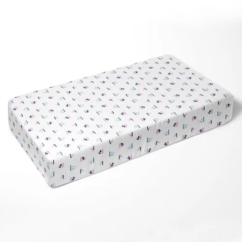 Vista 3 de Bacati - Little Sailor - Sábanas bajeras para cuna de bebé, sedosas, suaves, transpirables, 100% muselina de algodón, se adapta a colchones estándar