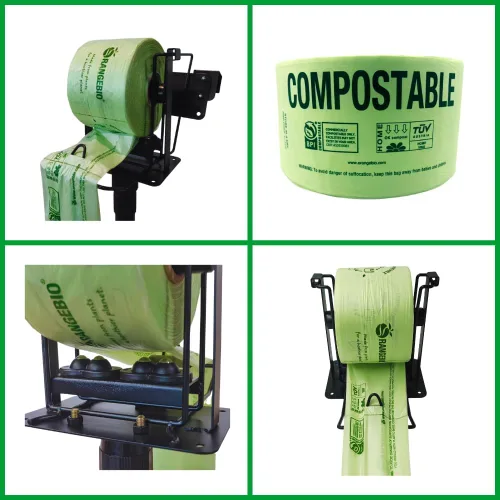 Vista 3 de OrangeBio Bolsas Compostables Certificadas para Productos del Hogar, 250 Unidades, 14 x 18 Pulgadas, Soportan hasta 14 Libras, ASTM D6400, EN 13432