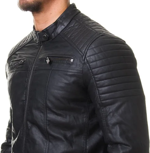 Vista 4 de DECIMAL mens Leather Jacket