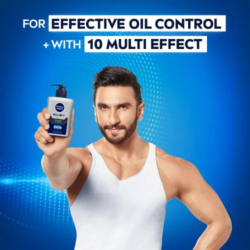 Vista 4 de Nivea Lavado facial todo en uno para hombre con control de aceite - 5.1 fl oz