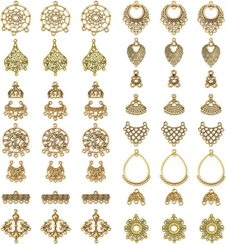 Vista 10 de Pandahall - Colgantes de araña de aleación tibetana para hacer joyas y collares