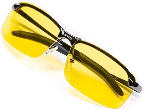 Vista 2 de GYU Gafas de sol, gafas de conducción, gafas de visión nocturna, gafas nocturnas, Amarillo