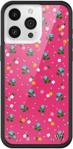 Vista 33 de Wildflower Cases - Funda Surf's Up, Compatible con Apple iPhone 15 Pro Max Moderno, Rojo, Morado, Floral, Verano, Playa - Parachoques Protector