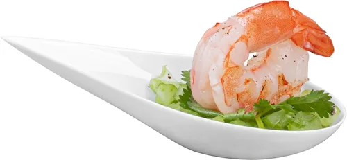 Vista 7 de Restaurantware Cucharas de lágrima de 4 x 2 pulgadas, 20 cucharas de aperitivo – Cucharas desechables de plástico blanco con sangría para bodas