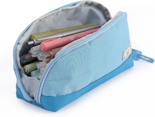 Vista 7 de Mr. Pen- Estuche para lápices de apertura amplia, diseño triangular Compact & Spacious Pencil Cases with 5 Mesh Pockets, Bag Pouch, Box Organizer