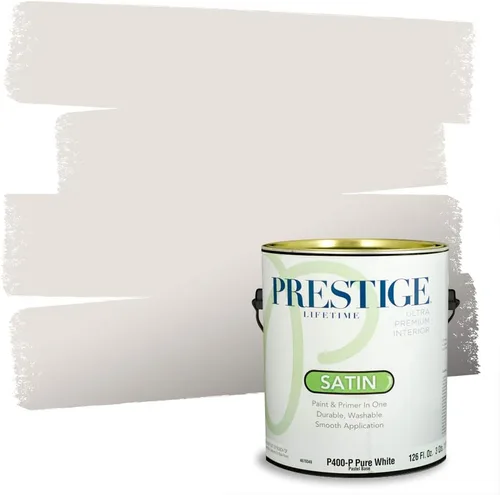 Vista 191 de PRESTIGE Paints - Pintura interior e imprimación en uno, 1 galón, cáscara de huevo, pimienta envejecida