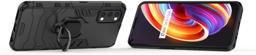 Vista 2 de LuluMain - Funda compatible con Realme7 Pro, soporte de anillo de metal a prueba de golpes (funciona con soporte magnético para automóvil), funda