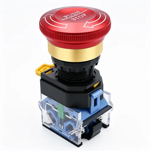 Vista 16 de mxuteuk 2pcs 1 NO 0.866 in Interruptor de botón momentáneo SPST Negro 660V 10A HB2-BA21-HH