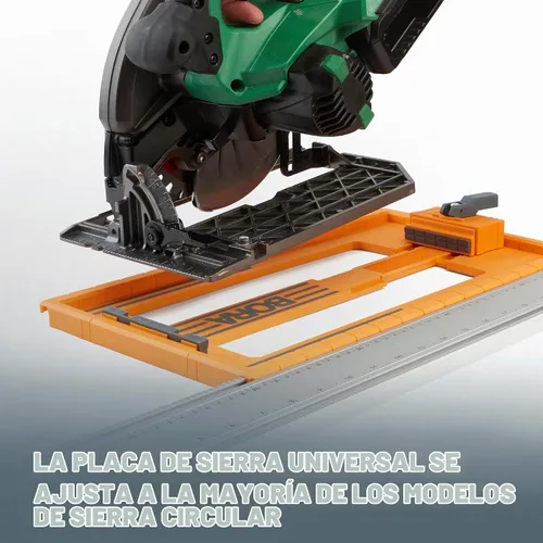 Vista 3 de BORA Guía de sierra circular RT de placa de sierra NGX, para cortes rectos, diseñada para su uso con el sistema de borde de abrazadera BORA NGX