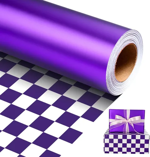 Vista 43 de Homeral Rollo de papel de regalo Jumbo de 30 pulgadas x 32.8 pies, color azul rey metálico para Navidad, cumpleaños, vacaciones, boda, baby shower
