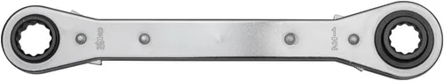 Vista 2 de Klein Tools KT223X4 Lineman's Ratcheting 4-In-1 Llave de caja, fabricada en Estados Unidos, enchufes de 1/2, 9/16, 5/8 y 3/4 pulgadas