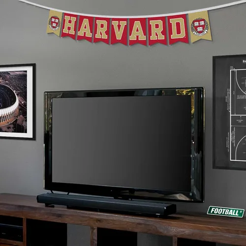 Vista 4 de Banderines de cadena Harvard Crimson Banner