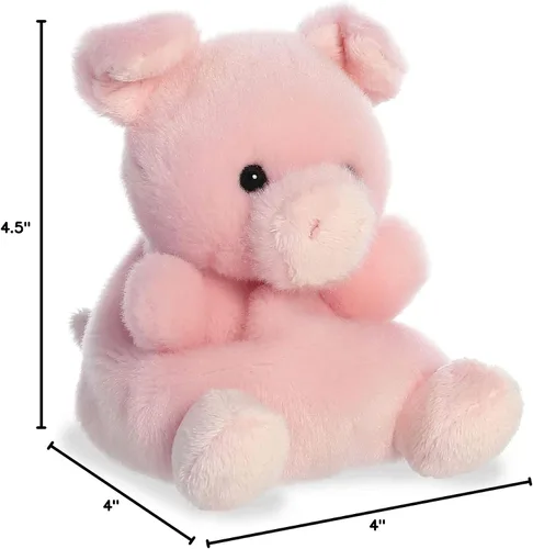 Vista 5 de Aurora® Adorable Palm Pals™ Wizard Pig™ - Divertido peluche coleccionable para coleccionistas de niños y adultos, perfecto para decorar habitaciones