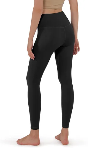 Vista 2 de ODODOS - Leggings de cintura cruzada para mujer, diseño con bolsillo interno, para yoga, deportes, gimnasia o entrenamiento, pantalones deportivos