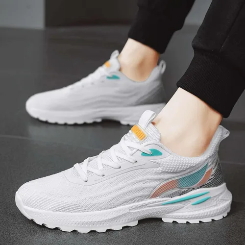 Vista 6 de VAXAV Tenis de malla ligera para hombre, zapatos de moda para correr, trotar, caminar (6.5-10)