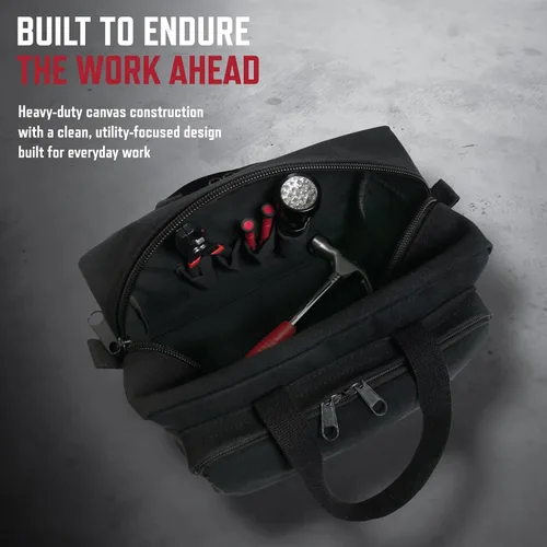 Vista 2 de Rothco 9113: Bolso de herramientas para mecánicos tipo G.I. con cremallera de bolsillo y sello militar